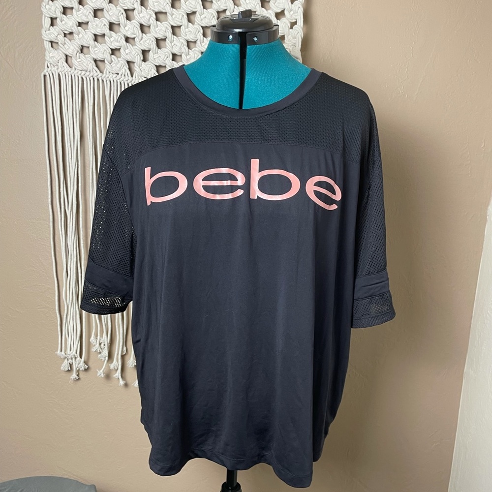 Bebe Sports Mesh Top